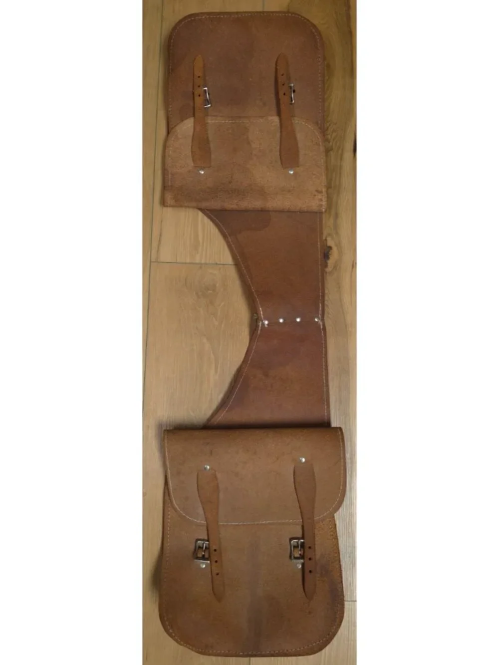 VTG Suede Leather Western Cowboy Biker Horse Motorcycle Throwover Saddle Bags